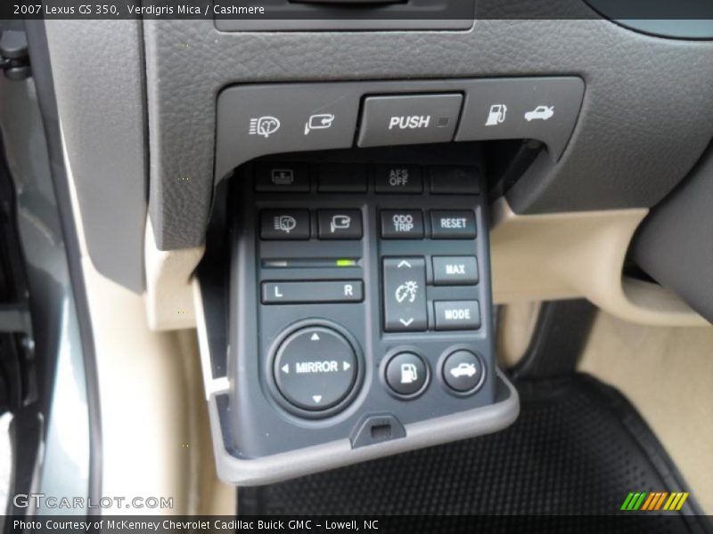 Controls of 2007 GS 350