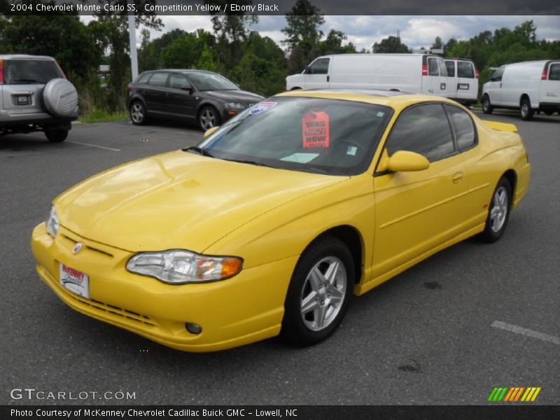 Competition Yellow / Ebony Black 2004 Chevrolet Monte Carlo SS