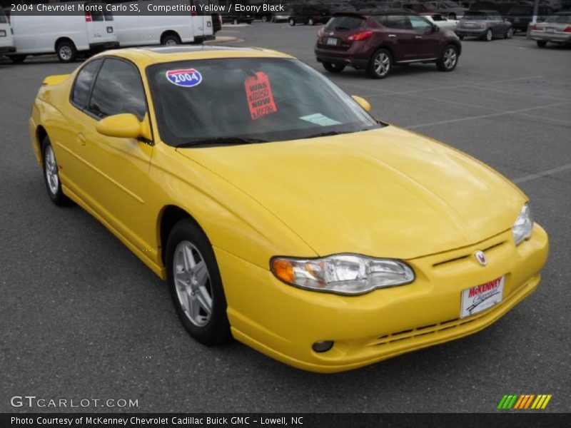 Competition Yellow / Ebony Black 2004 Chevrolet Monte Carlo SS