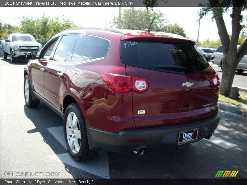 Red Jewel Metallic / Cashmere/Dark Gray 2011 Chevrolet Traverse LT