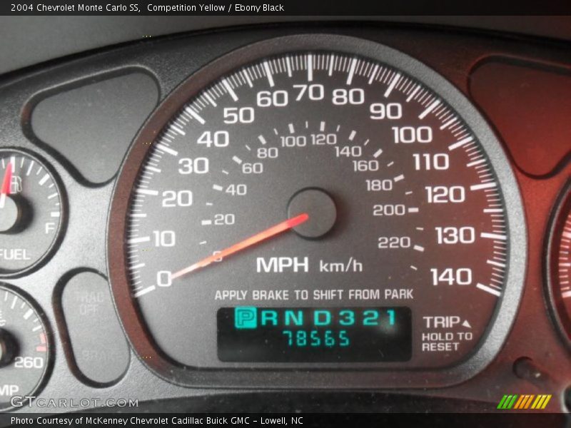 Competition Yellow / Ebony Black 2004 Chevrolet Monte Carlo SS
