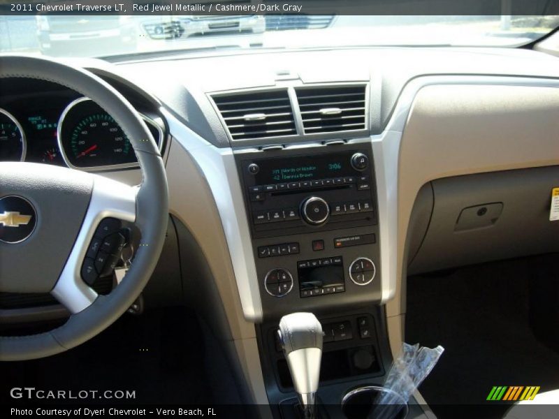 Red Jewel Metallic / Cashmere/Dark Gray 2011 Chevrolet Traverse LT