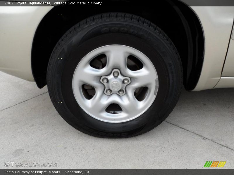 Vintage Gold Metallic / Ivory 2002 Toyota Highlander I4