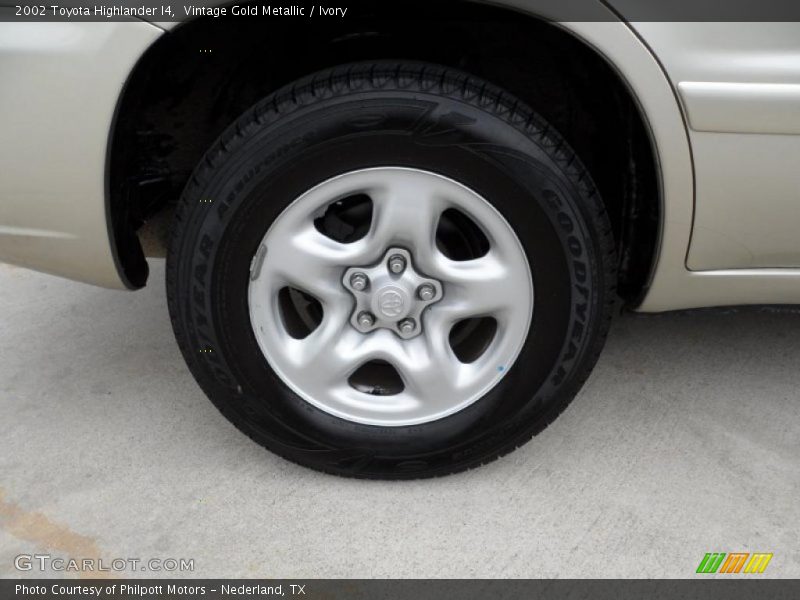 Vintage Gold Metallic / Ivory 2002 Toyota Highlander I4