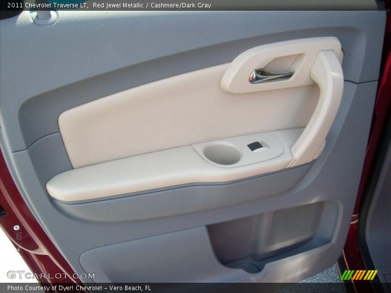 Red Jewel Metallic / Cashmere/Dark Gray 2011 Chevrolet Traverse LT