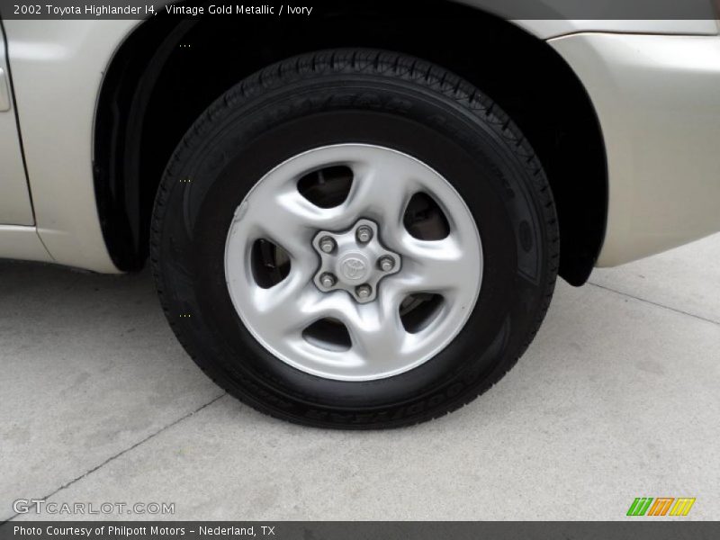 Vintage Gold Metallic / Ivory 2002 Toyota Highlander I4