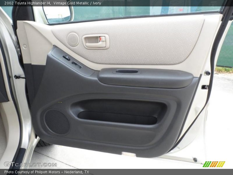Vintage Gold Metallic / Ivory 2002 Toyota Highlander I4