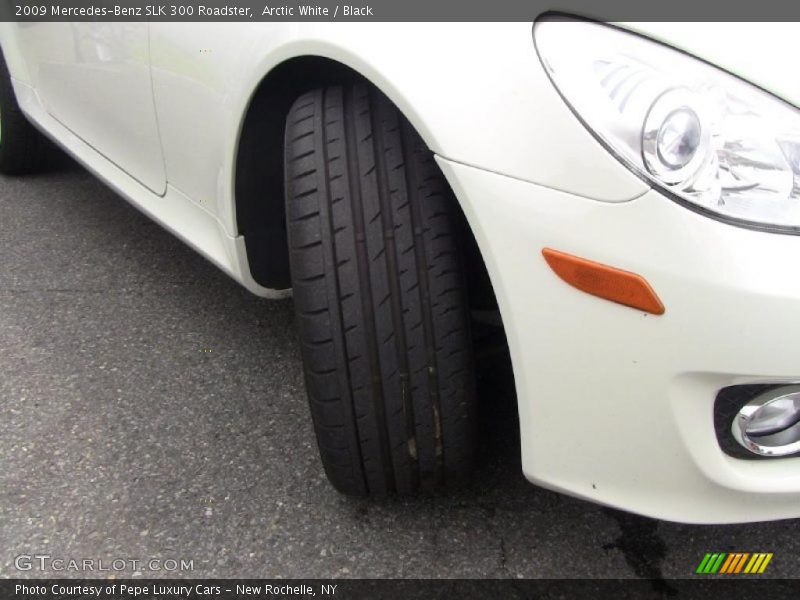 Arctic White / Black 2009 Mercedes-Benz SLK 300 Roadster