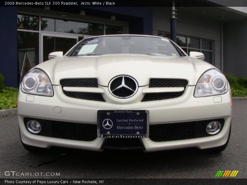 Arctic White / Black 2009 Mercedes-Benz SLK 300 Roadster