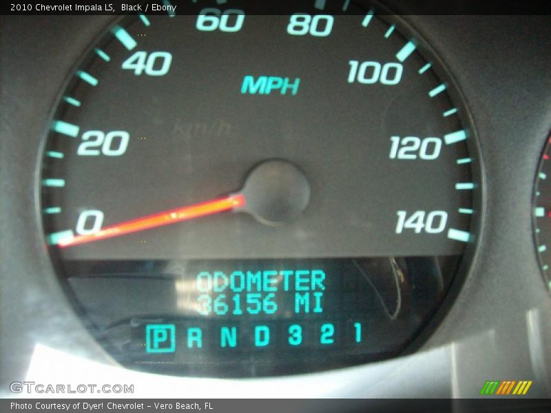 Black / Ebony 2010 Chevrolet Impala LS
