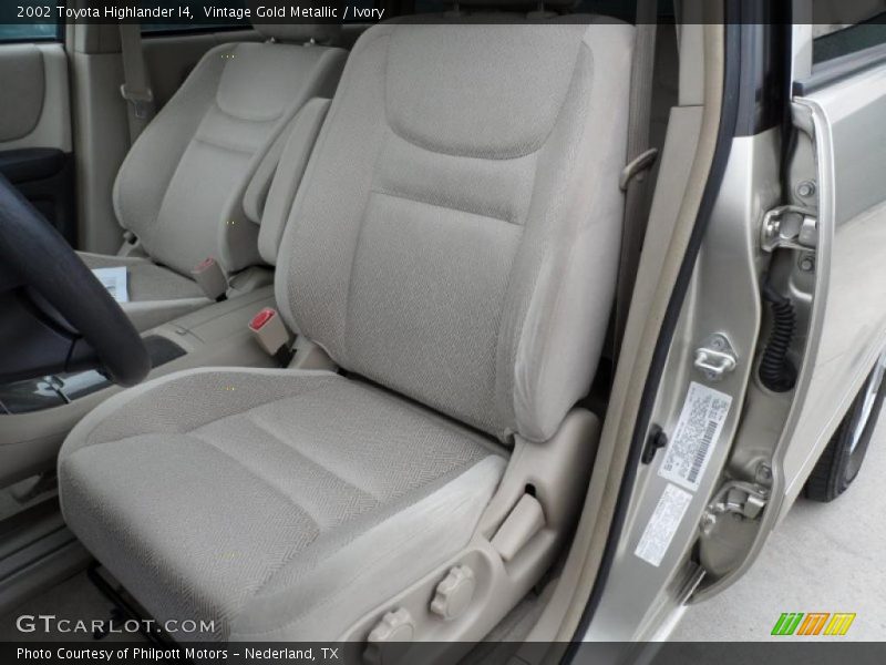 Vintage Gold Metallic / Ivory 2002 Toyota Highlander I4