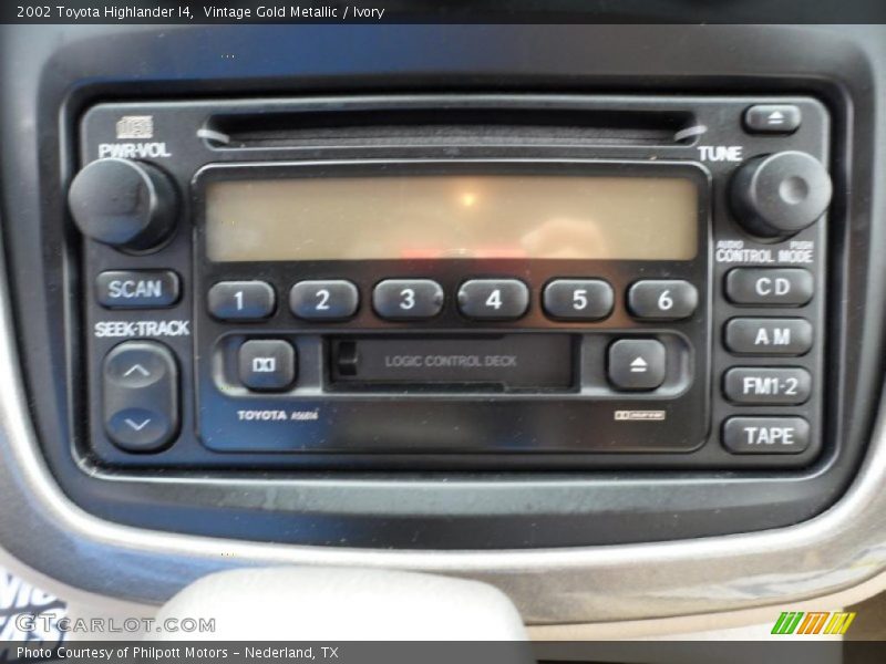 Vintage Gold Metallic / Ivory 2002 Toyota Highlander I4