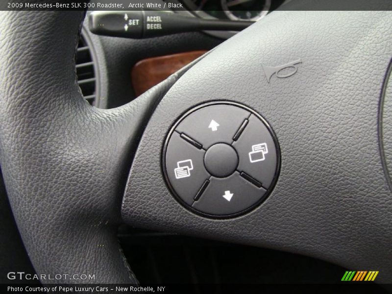Arctic White / Black 2009 Mercedes-Benz SLK 300 Roadster