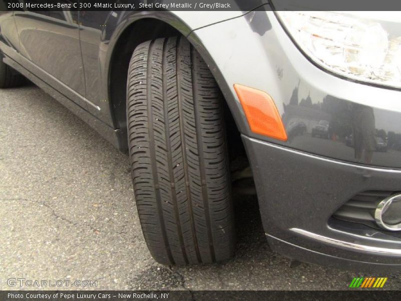 Steel Grey Metallic / Grey/Black 2008 Mercedes-Benz C 300 4Matic Luxury