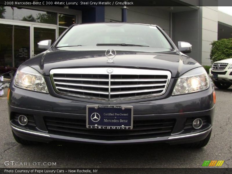 Steel Grey Metallic / Grey/Black 2008 Mercedes-Benz C 300 4Matic Luxury