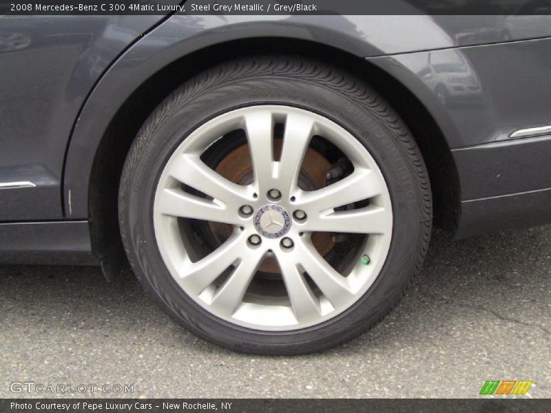 Steel Grey Metallic / Grey/Black 2008 Mercedes-Benz C 300 4Matic Luxury