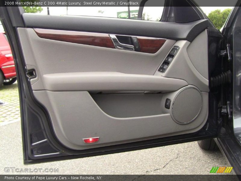 Steel Grey Metallic / Grey/Black 2008 Mercedes-Benz C 300 4Matic Luxury