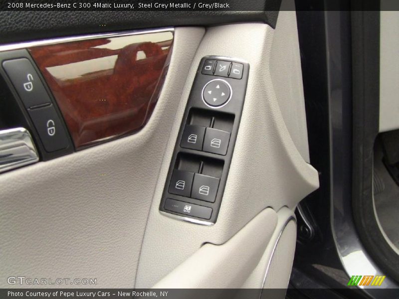 Steel Grey Metallic / Grey/Black 2008 Mercedes-Benz C 300 4Matic Luxury