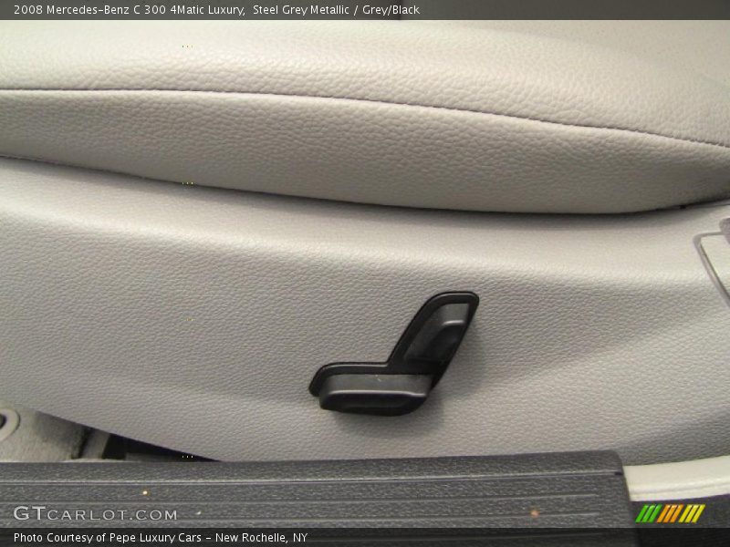 Steel Grey Metallic / Grey/Black 2008 Mercedes-Benz C 300 4Matic Luxury
