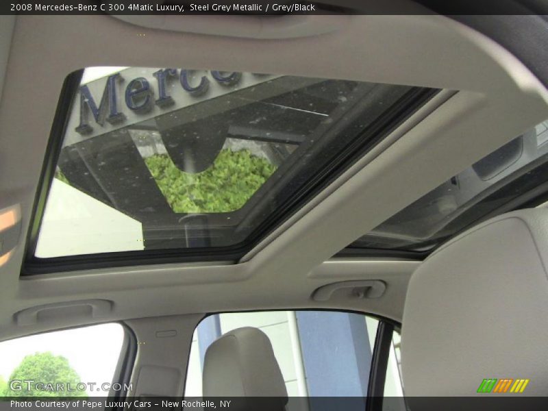 Steel Grey Metallic / Grey/Black 2008 Mercedes-Benz C 300 4Matic Luxury