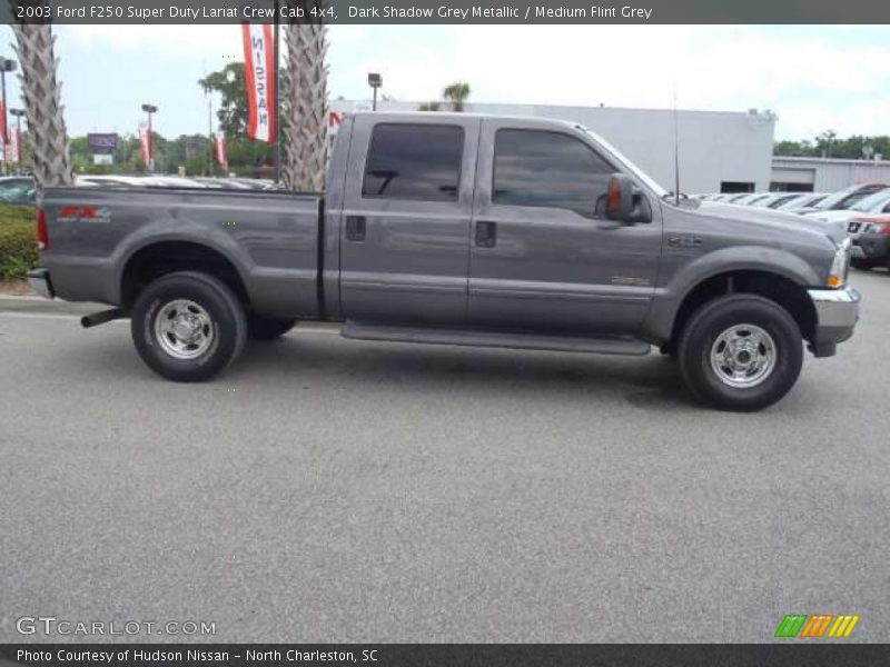 Dark Shadow Grey Metallic / Medium Flint Grey 2003 Ford F250 Super Duty Lariat Crew Cab 4x4