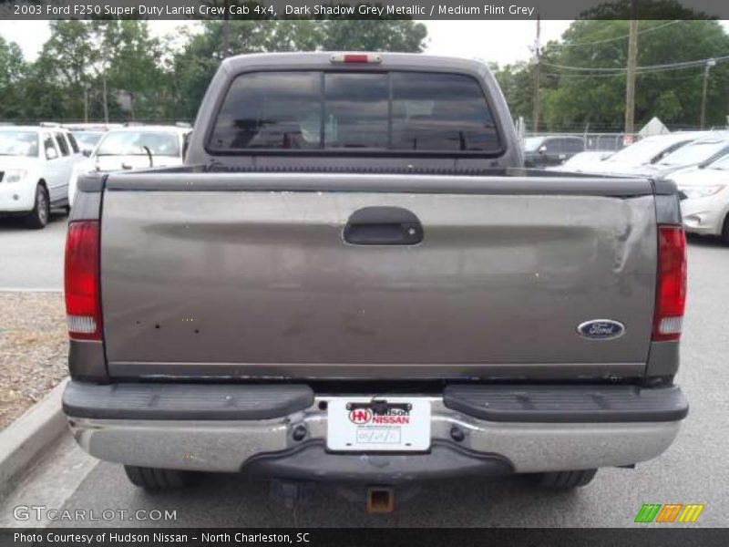Dark Shadow Grey Metallic / Medium Flint Grey 2003 Ford F250 Super Duty Lariat Crew Cab 4x4