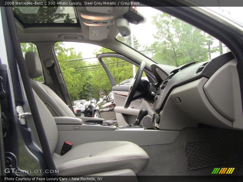 Steel Grey Metallic / Grey/Black 2008 Mercedes-Benz C 300 4Matic Luxury