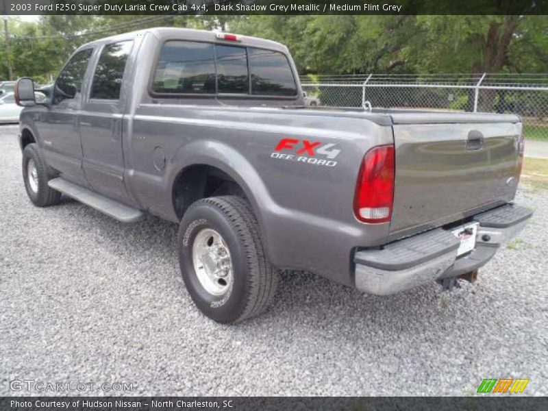 Dark Shadow Grey Metallic / Medium Flint Grey 2003 Ford F250 Super Duty Lariat Crew Cab 4x4