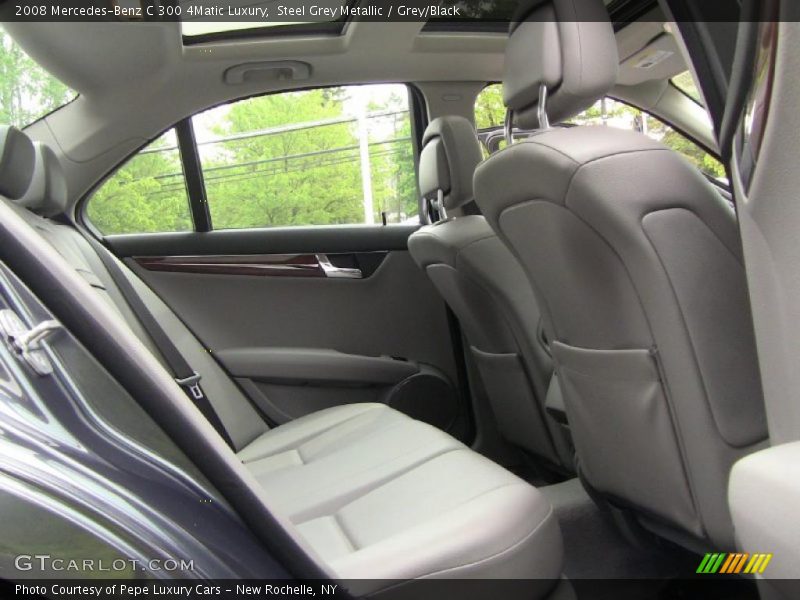 Steel Grey Metallic / Grey/Black 2008 Mercedes-Benz C 300 4Matic Luxury