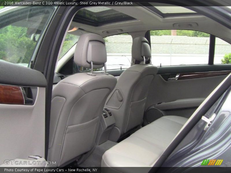 Steel Grey Metallic / Grey/Black 2008 Mercedes-Benz C 300 4Matic Luxury