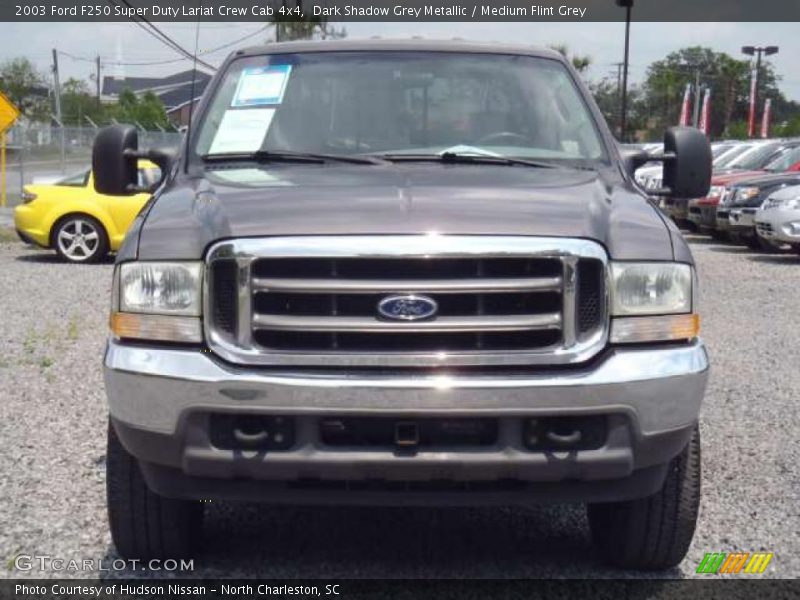 Dark Shadow Grey Metallic / Medium Flint Grey 2003 Ford F250 Super Duty Lariat Crew Cab 4x4