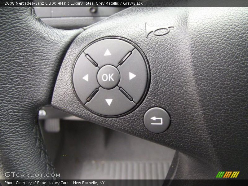 Steel Grey Metallic / Grey/Black 2008 Mercedes-Benz C 300 4Matic Luxury