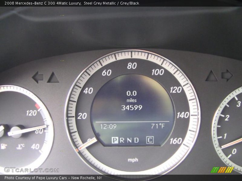 Steel Grey Metallic / Grey/Black 2008 Mercedes-Benz C 300 4Matic Luxury