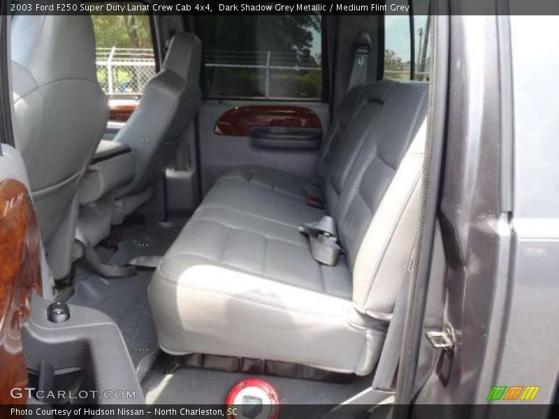 Dark Shadow Grey Metallic / Medium Flint Grey 2003 Ford F250 Super Duty Lariat Crew Cab 4x4