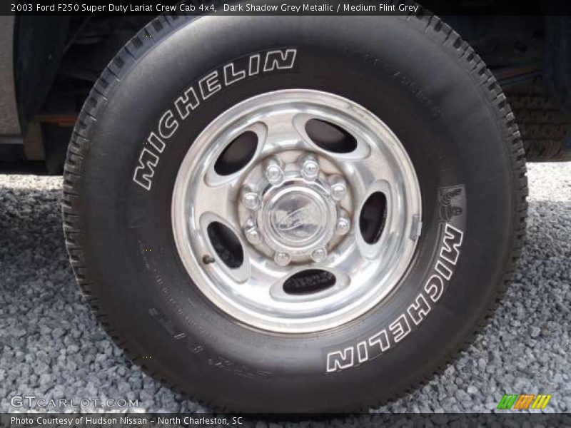 Dark Shadow Grey Metallic / Medium Flint Grey 2003 Ford F250 Super Duty Lariat Crew Cab 4x4