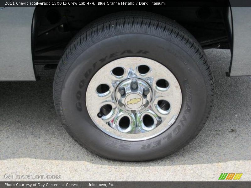 Blue Granite Metallic / Dark Titanium 2011 Chevrolet Silverado 1500 LS Crew Cab 4x4