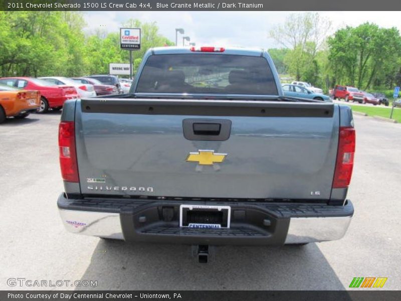 Blue Granite Metallic / Dark Titanium 2011 Chevrolet Silverado 1500 LS Crew Cab 4x4