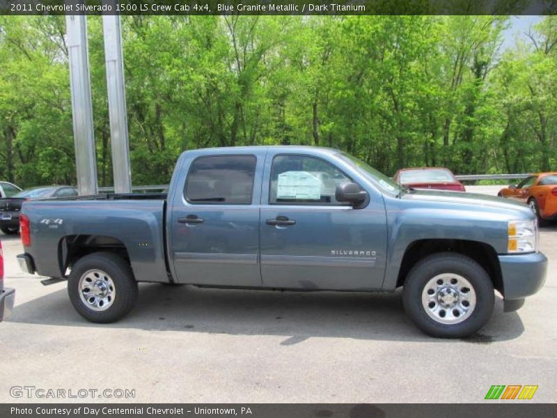 Blue Granite Metallic / Dark Titanium 2011 Chevrolet Silverado 1500 LS Crew Cab 4x4