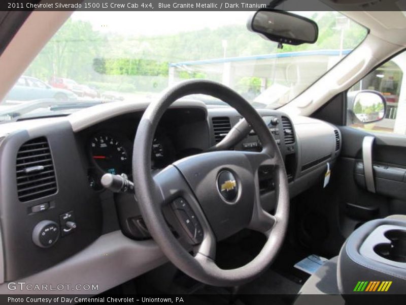 Blue Granite Metallic / Dark Titanium 2011 Chevrolet Silverado 1500 LS Crew Cab 4x4