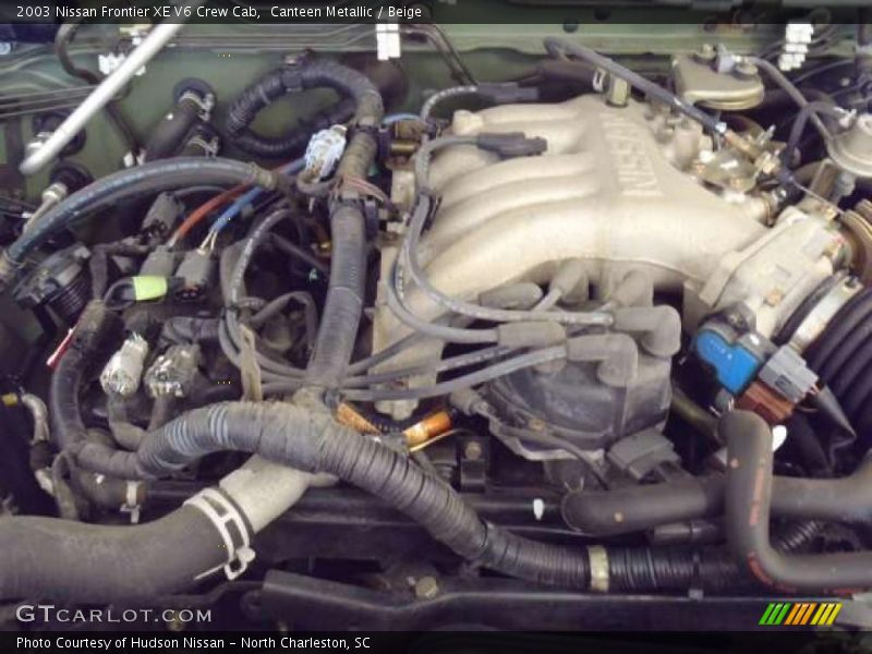 Canteen Metallic / Beige 2003 Nissan Frontier XE V6 Crew Cab