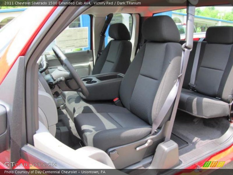 Victory Red / Dark Titanium 2011 Chevrolet Silverado 1500 Extended Cab 4x4