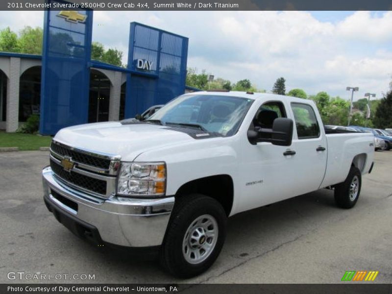Summit White / Dark Titanium 2011 Chevrolet Silverado 2500HD Crew Cab 4x4