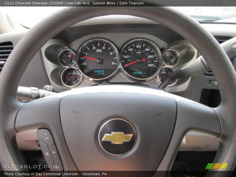 Summit White / Dark Titanium 2011 Chevrolet Silverado 2500HD Crew Cab 4x4