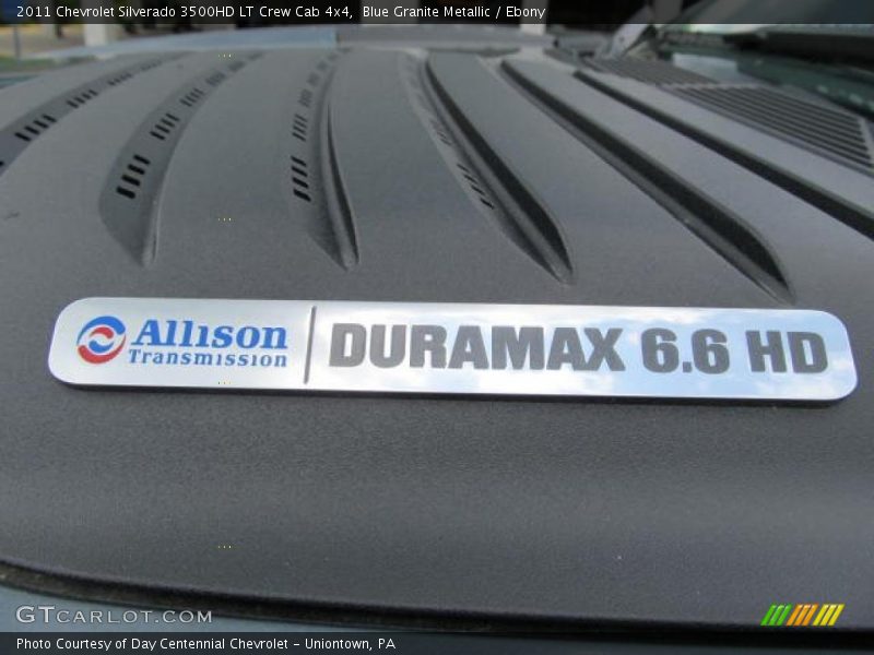 Blue Granite Metallic / Ebony 2011 Chevrolet Silverado 3500HD LT Crew Cab 4x4