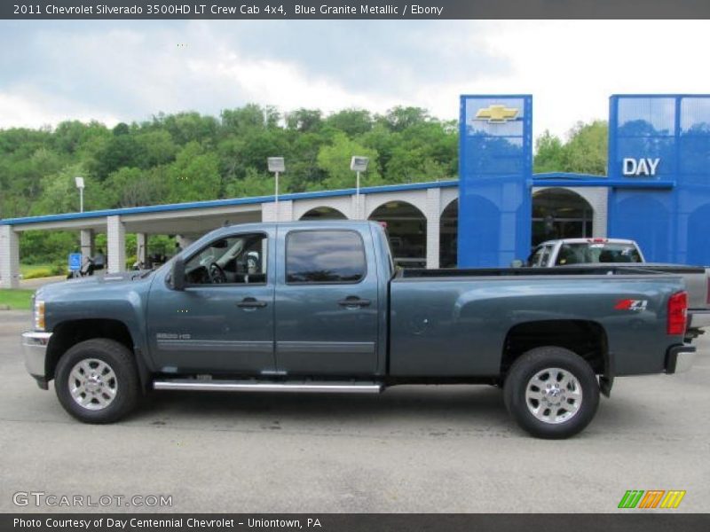 Blue Granite Metallic / Ebony 2011 Chevrolet Silverado 3500HD LT Crew Cab 4x4