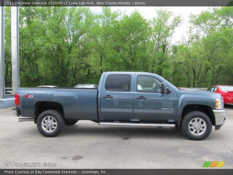Blue Granite Metallic / Ebony 2011 Chevrolet Silverado 3500HD LT Crew Cab 4x4
