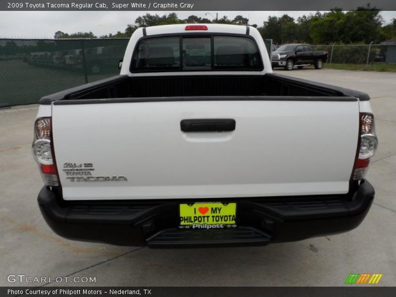 Super White / Graphite Gray 2009 Toyota Tacoma Regular Cab