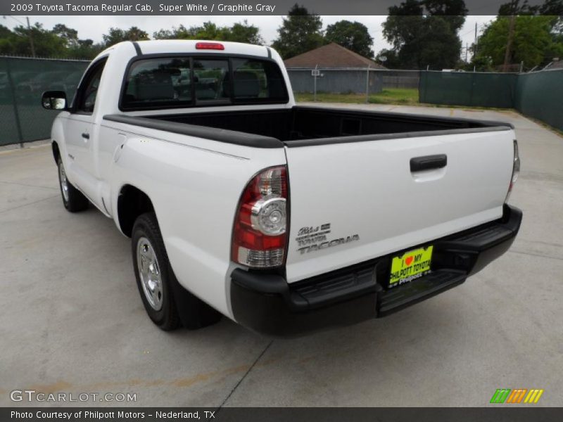 Super White / Graphite Gray 2009 Toyota Tacoma Regular Cab