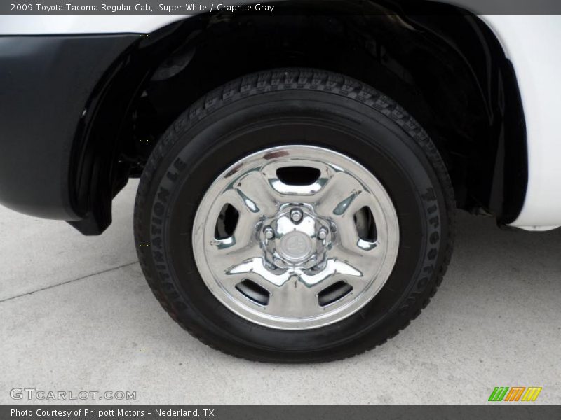 Super White / Graphite Gray 2009 Toyota Tacoma Regular Cab