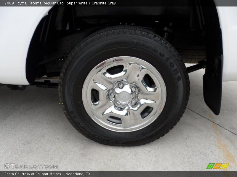 Super White / Graphite Gray 2009 Toyota Tacoma Regular Cab